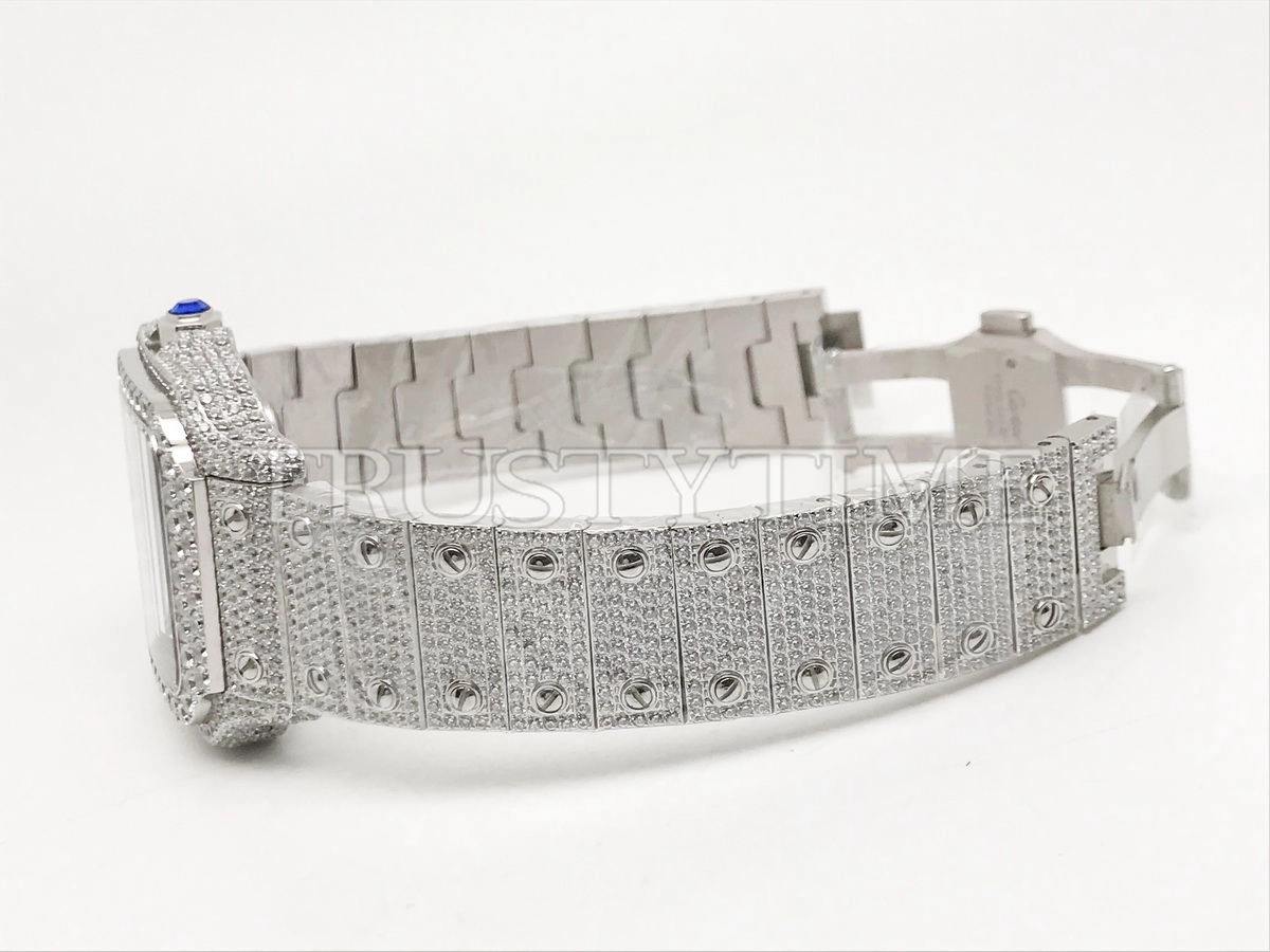 Копия часов Cartier Santos De Cartier 40 WSSA0018 Diamonds Арт.CR-0928