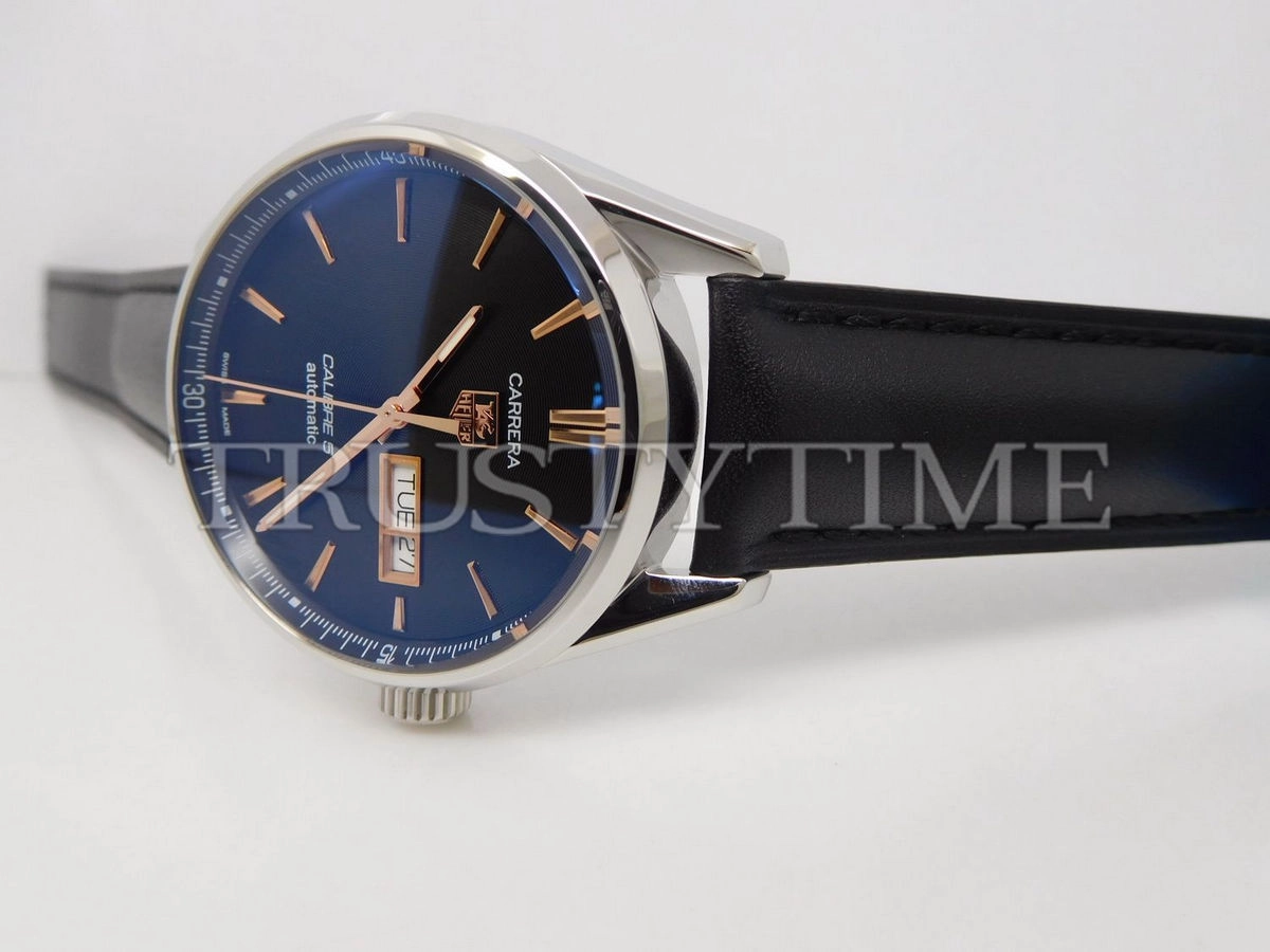 Копия часов Tag Heuer Carrera Calibre 5 Day Date 41mm WAR201C.FC6266 Арт.TG-0437