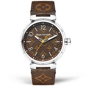 Копия часов Louis Vuitton Tambour Monogram 39mm QBBB97 Арт.LV-02535