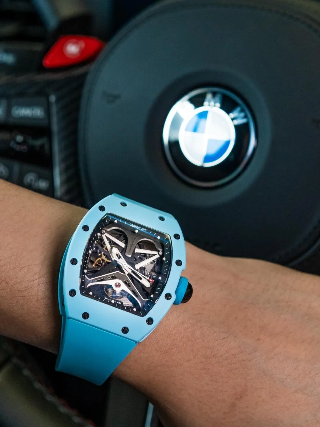 Копия часов CronusArt Carbon Watch CM09-017 Арт.CA-0430