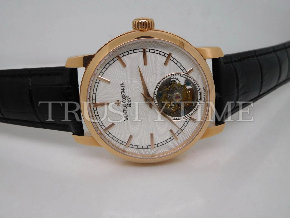 Копия часов Vacheron Constantin Traditionnelle Tourbillon 44mm 6500T/000R-B324 Арт.VC-0227