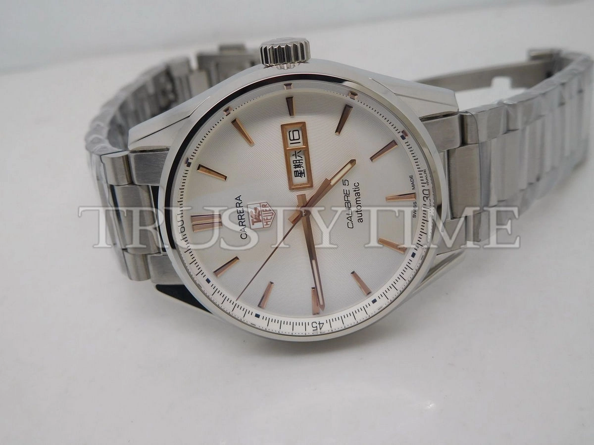 Копия часов Tag Heuer Carrera Calibre 5 Day Date 41mm WAR201D.BA0723 Арт.TG-0432