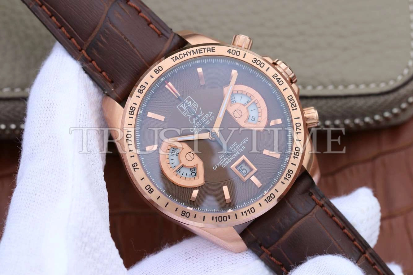 Копия часов Tag Heuer Grand Carrera Calibre 17 RS 43mm CAV514C.FC8171 Арт.TG-0624