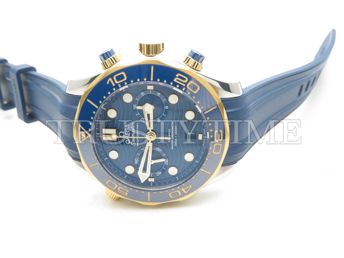 Копия часов Omega Seamaster Diver 300m Co‑Axial Master Chronometer Chronograph 44mm 210.22.44.51.03.001 Арт.OM-0832