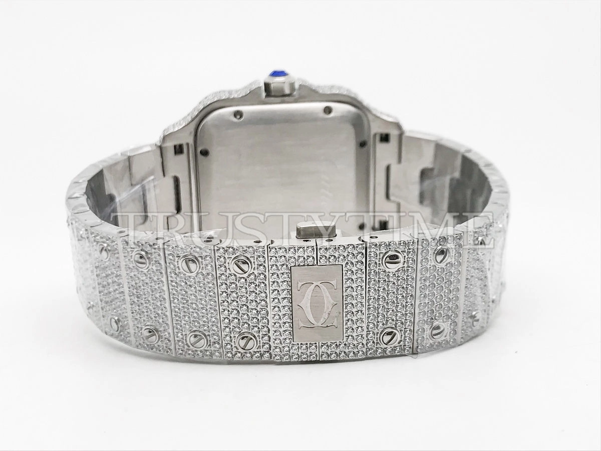 Копия часов Cartier Santos De Cartier 40 WSSA0018 Diamonds Арт.CR-0928