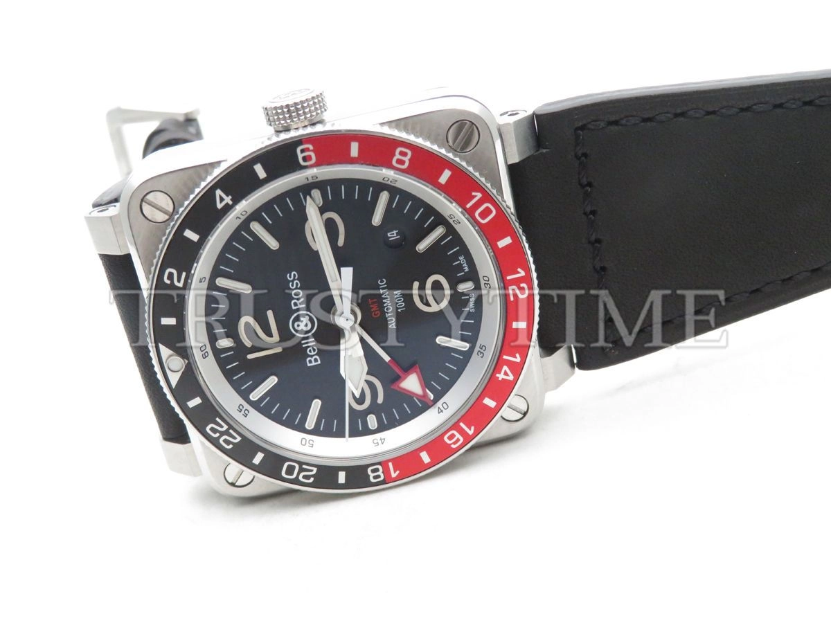 Копия часов Bell & Ross BR 03-93 GMT BR0393-BL-ST/SCA Арт.BR-0284