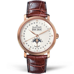 Копия часов Blancpain Villeret Quantième Complet 6263-3642-55A Арт.BP-0267