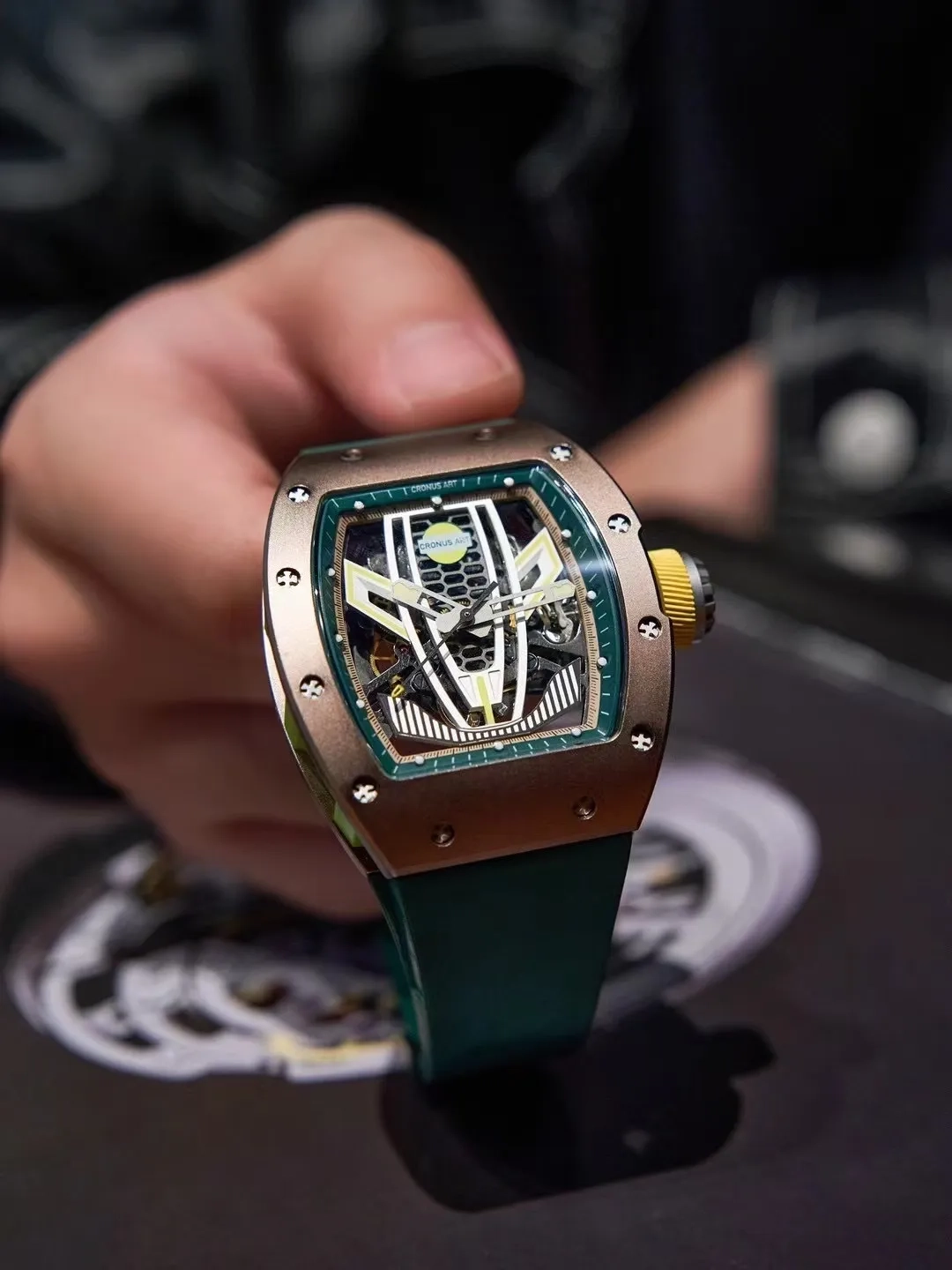 Копия часов CronusArt Carbon Watch CM09-007 Арт.CA-0424