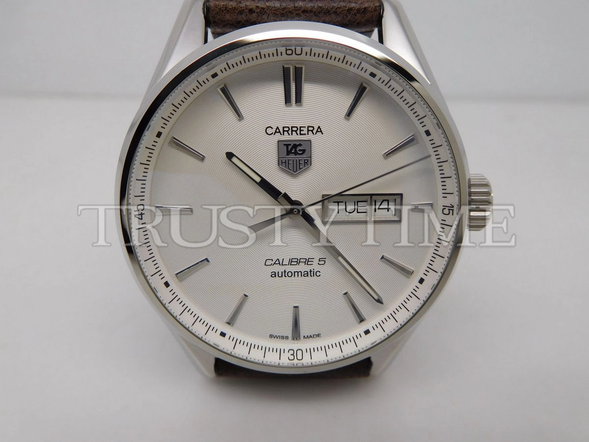 Копия часов Tag Heuer Carrera Calibre 5 Day Date 41mm WAR201B.FC6291 Арт.TG-0434