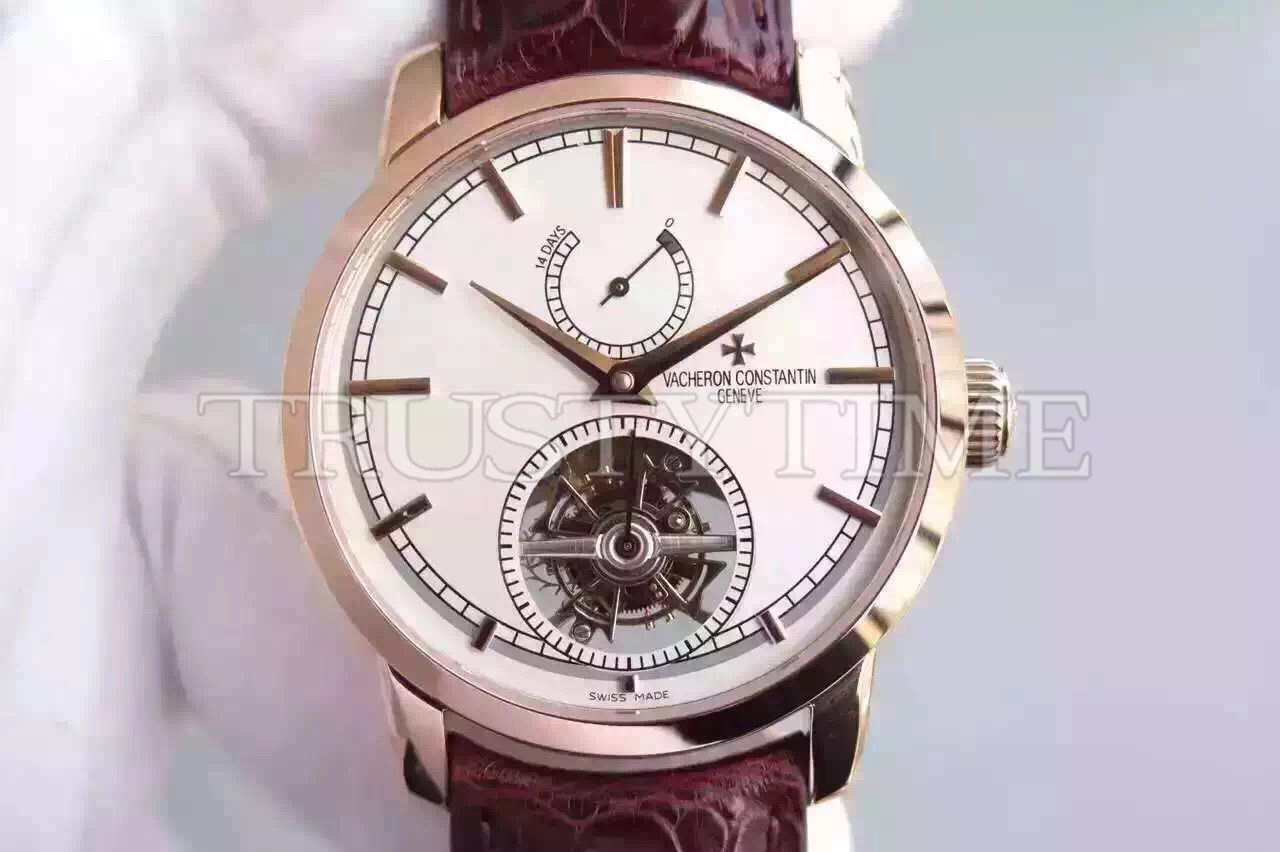 Копия часов Vacheron Constantin Traditionnelle Tourbillon 42mm 89000/000R-9655 Арт.VC-0400