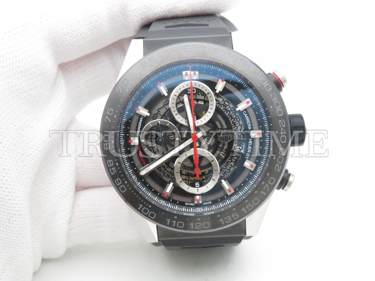 Копия часов Tag Heuer Carrera Calibre HEUER 01 Chronograph 45mm CAR2A1Z.FT6044 Арт.TG-0401