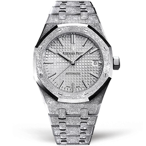 Копия часов Audemars Piguet Royal Oak Frosted 37mm 15454BC.GG.1259BC.01 Арт.AP-0661