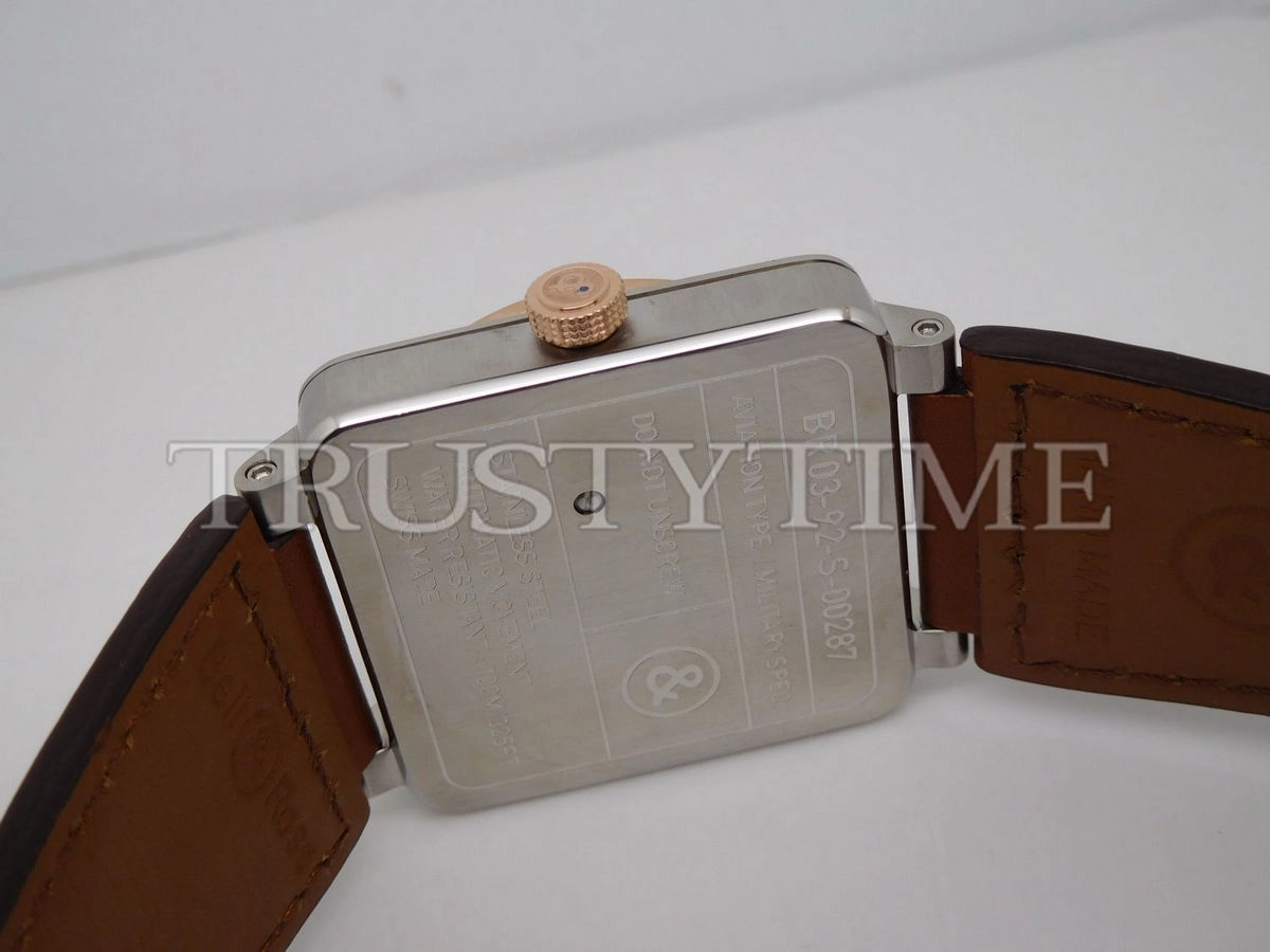 Копия часов Bell & Ross BR 03 Steel & Rose Gold BR0392-ST-PG/SCA Арт.BR-0246