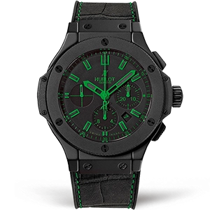 Копия часов Hublot Big Bang All Black Green 44mm 301.CI.1190.GR.ABG11 Арт.HB-0860