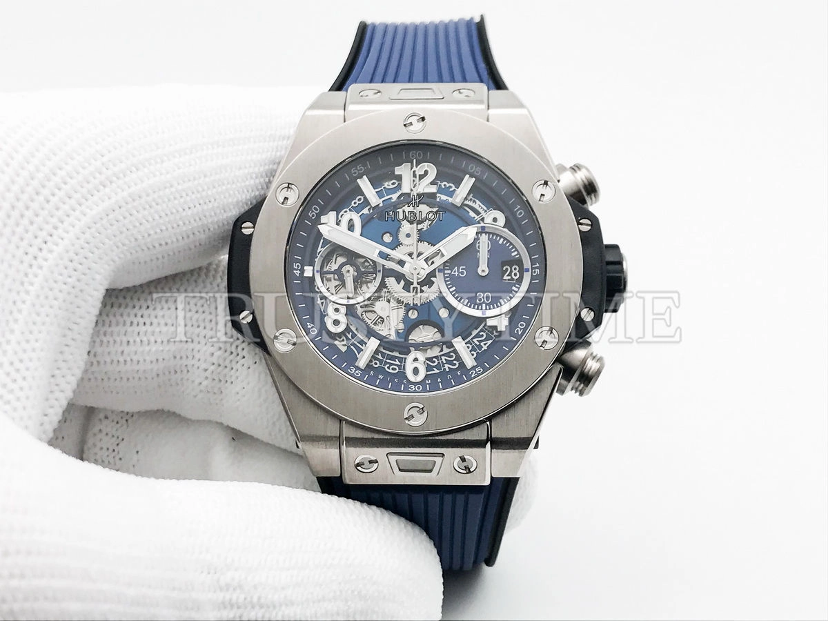 Копия часов Hublot Big Bang Unico Titanium Blue 42mm 441.NX.5171.RX Арт.HB-1236