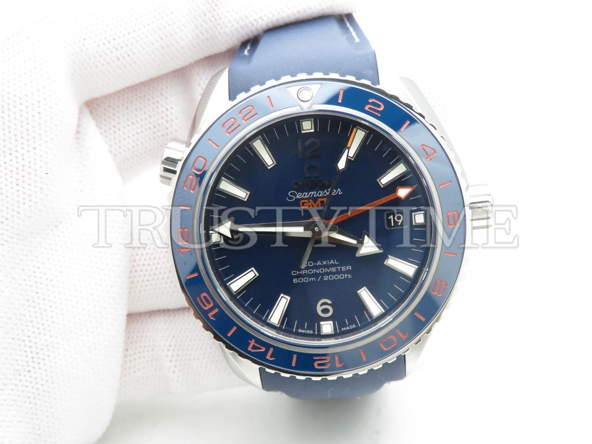Копия часов Omega Seamaster Planet Ocean 600m Co‑Axial Master Chronometer GMT GoodPlanet 43.5mm 232.30.44.22.03.001 Арт.OM-0526
