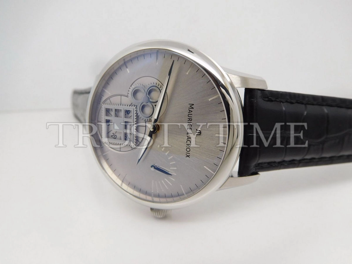 Копия часов Maurice Lacroix Masterpiece Roue Carrée Seconde 43mm MP7158-SS001-901 Арт.ML-0708