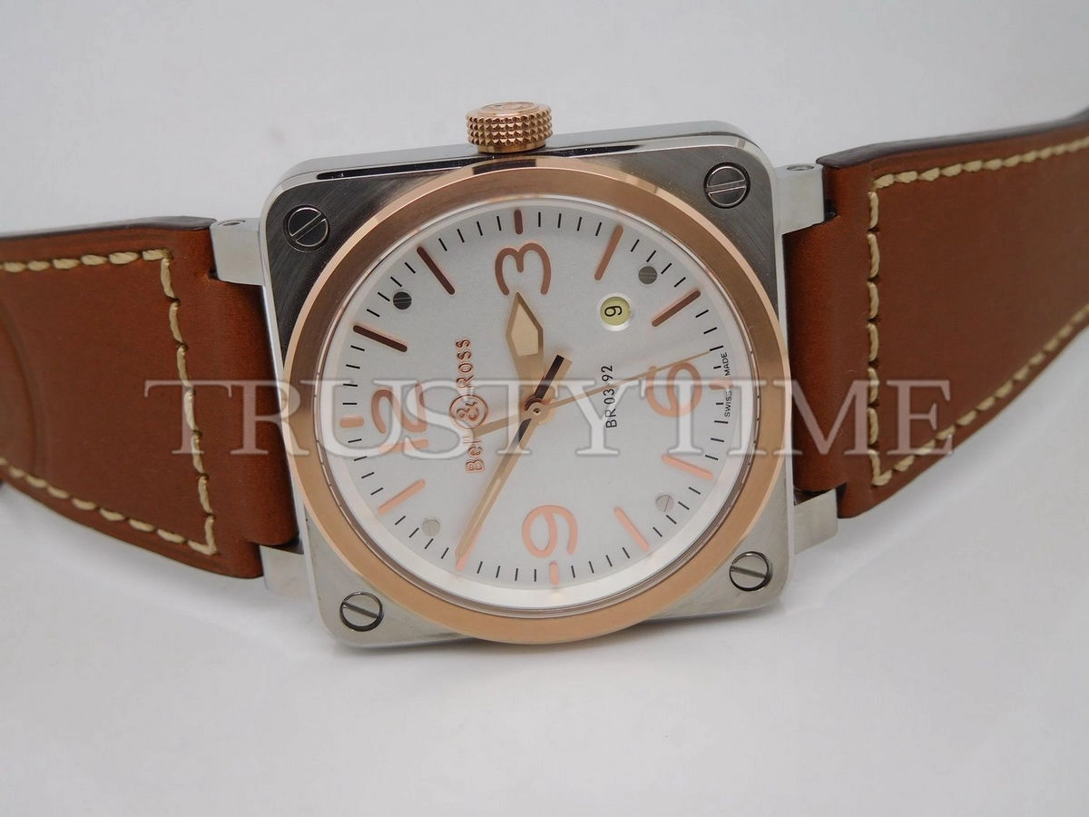 Копия часов Bell & Ross BR 03 Steel & Rose Gold BR0392-ST-PG/SCA Арт.BR-0246