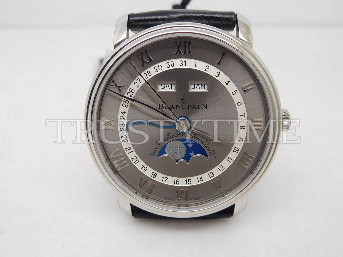 Копия часов Blancpain Villeret Quantième Complet 40mm 6654-1113-55B Арт.BP-0328
