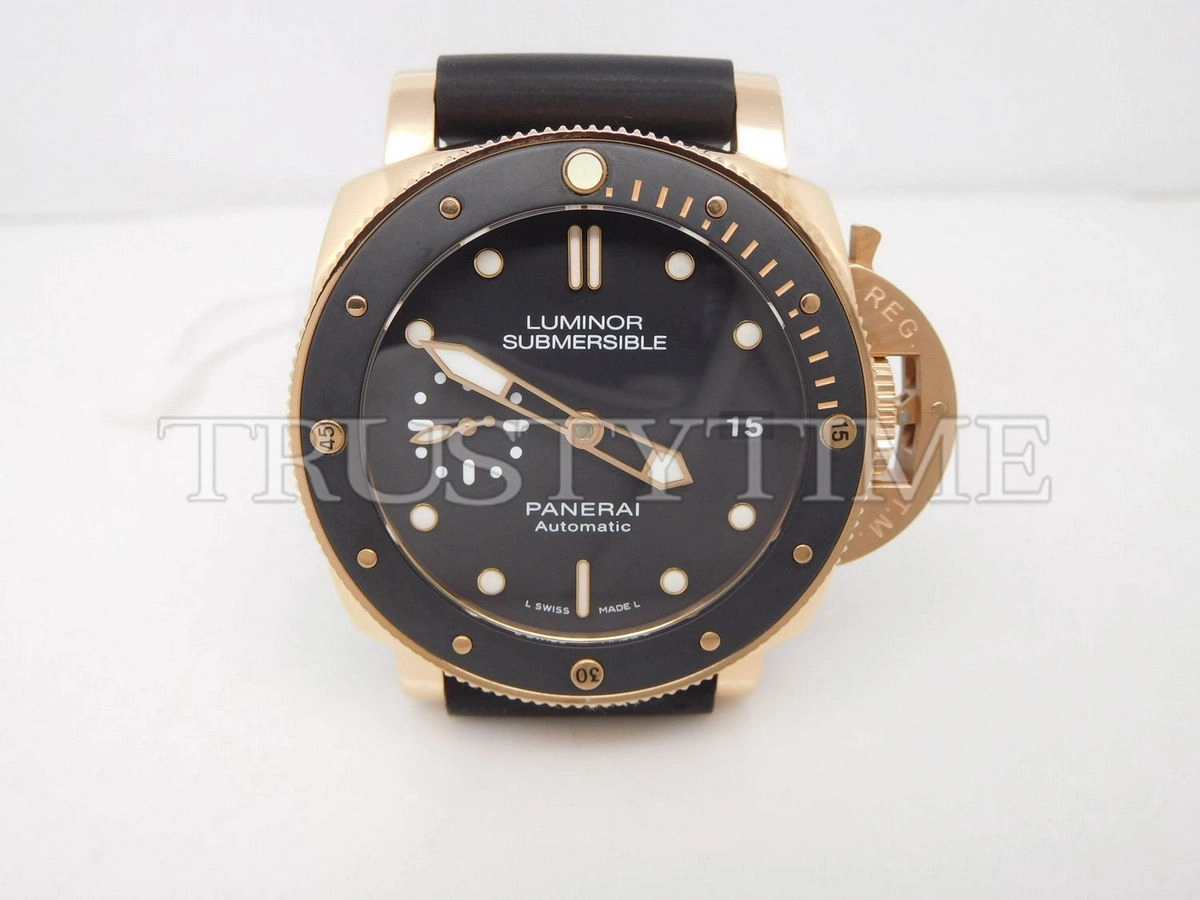 Копия часов Panerai Luminor Submersible 1950 3 Days Automatic Oro Rosso 42mm PAM00684 Арт.PN-0757