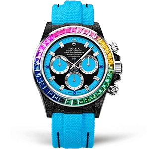 Копия часов Rolex Cosmograph Daytona DIW Rainbow Blue Арт.RX-3620