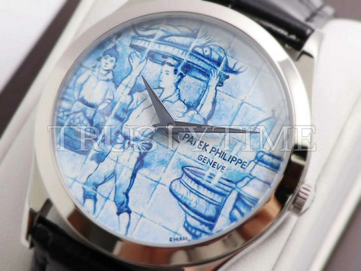 Копия часов Patek Philippe Calatrava Azulejos 38,5 mm 5089G-061 Арт.PP-0762