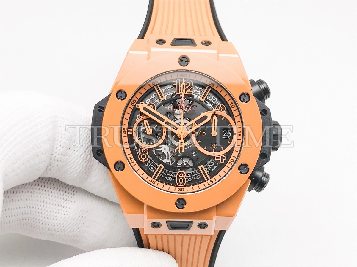 Копия часов Hublot Big Bang Unico Orange Ceramic 42mm 441.CU.5910.RX Арт.HB-1280
