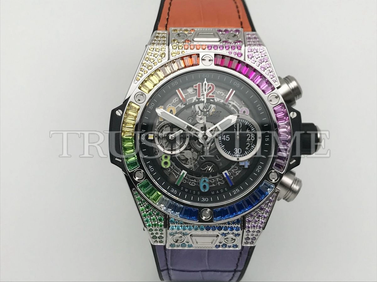 Копия часов Hublot Big Bang Unico Titanium Rainbow 44mm 411.NX.1117.LR.0999 Арт.HB-0968