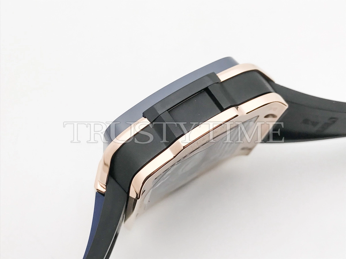 Копия часов Hublot Square Bang Unico King Gold Blue Ceramic 821.OL.5180.RX Арт.HB-1284