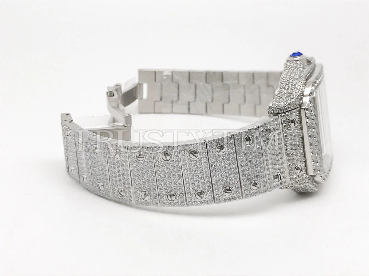Копия часов Cartier Santos De Cartier 40 WSSA0018 Diamonds Арт.CR-0926