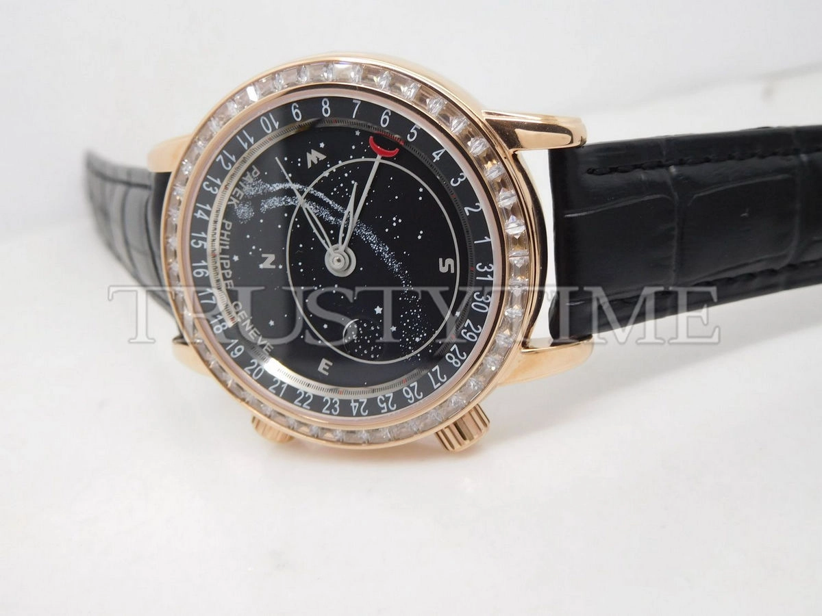 Копия часов Patek Philippe Grand Complications Celestial Sky Moon 44mm 6104R-001 Арт.PP-0446