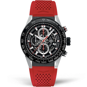 Копия часов Tag Heuer Carrera Calibre HEUER 01 Chronograph 45mm CAR2A1Z.FT6050 Арт.TG-0402