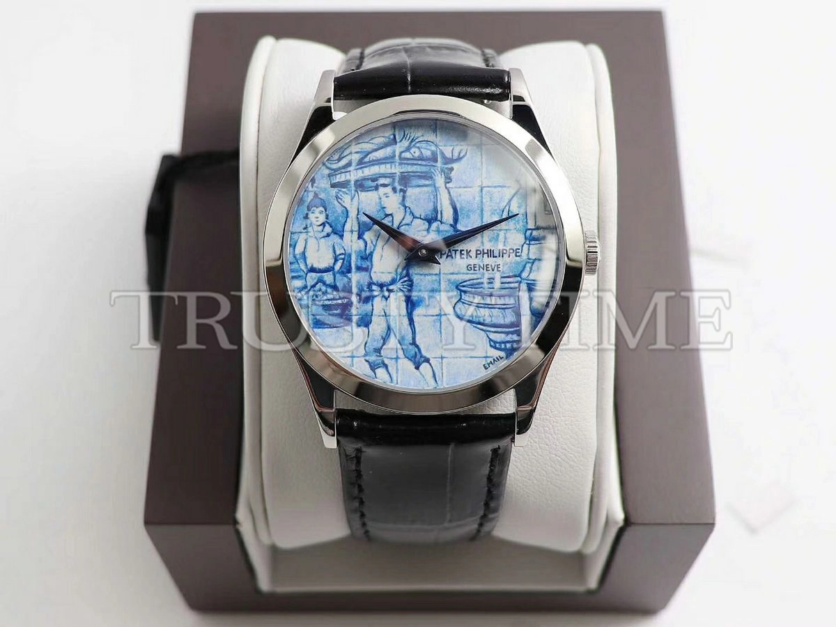 Копия часов Patek Philippe Calatrava Azulejos 38,5 mm 5089G-061 Арт.PP-0762