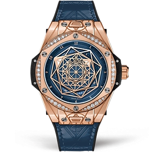 Копия часов Hublot Big Bang Sang Bleu One Click 39mm 465.OS.7189.VR.1204 Арт.HB-1077