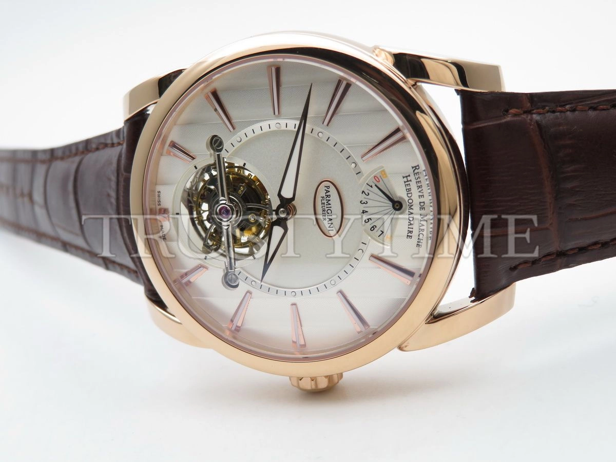 Копия часов Parmigiani Fleurier Tonda Tourbillon Rose Gold Silver PFH251-1000100-HA1241