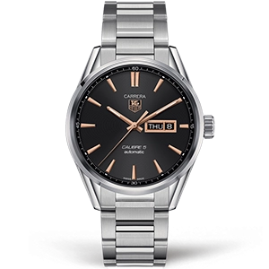 Копия часов Tag Heuer Carrera Calibre 5 Day Date 41mm WAR201C.BA0723 Арт.TG-0433