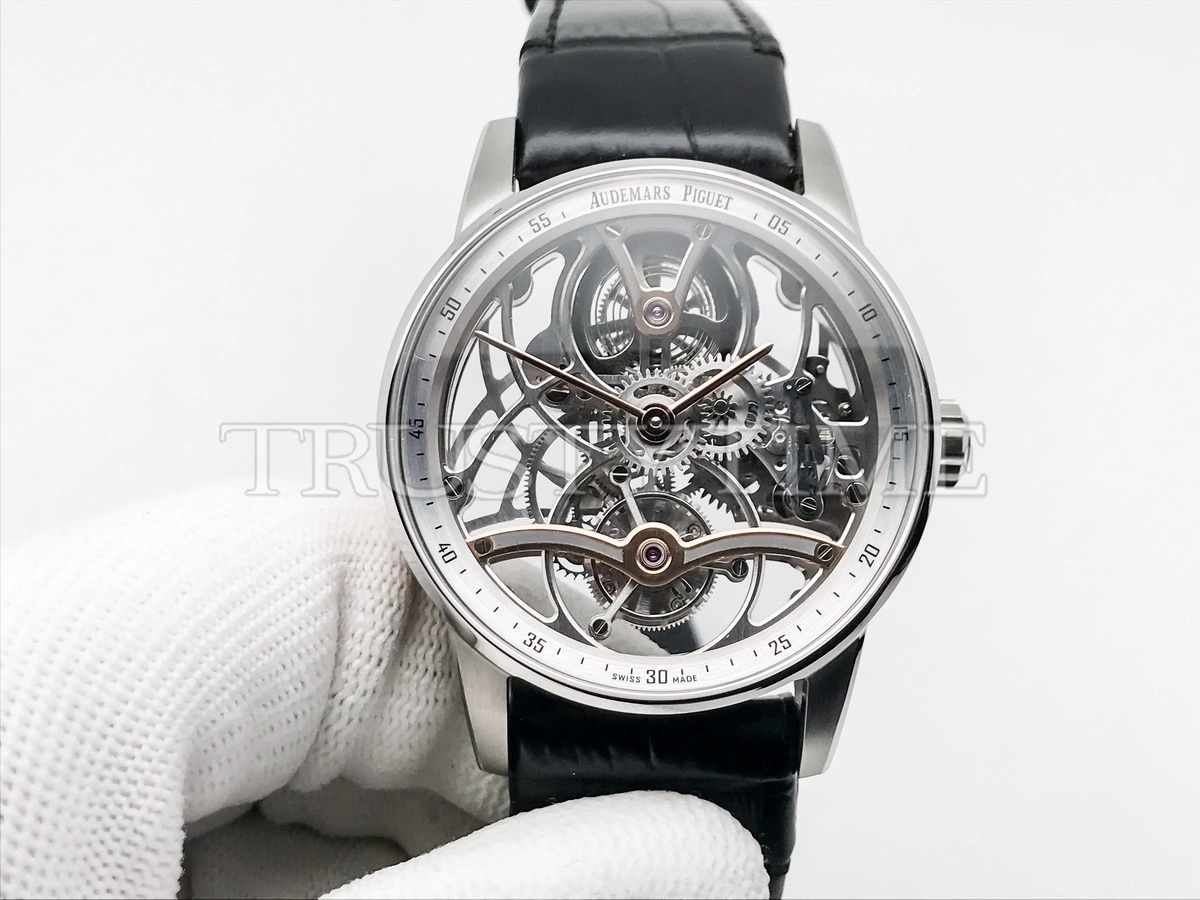 Копия часов Audemars Piguet Royal Oak Tourbillon Openworked 26600CR.OO.D002CR.99 Арт.AP-1180