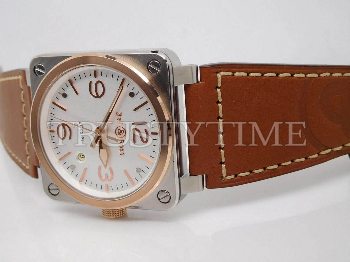 Копия часов Bell & Ross BR 03 Steel & Rose Gold BR0392-ST-PG/SCA Арт.BR-0246