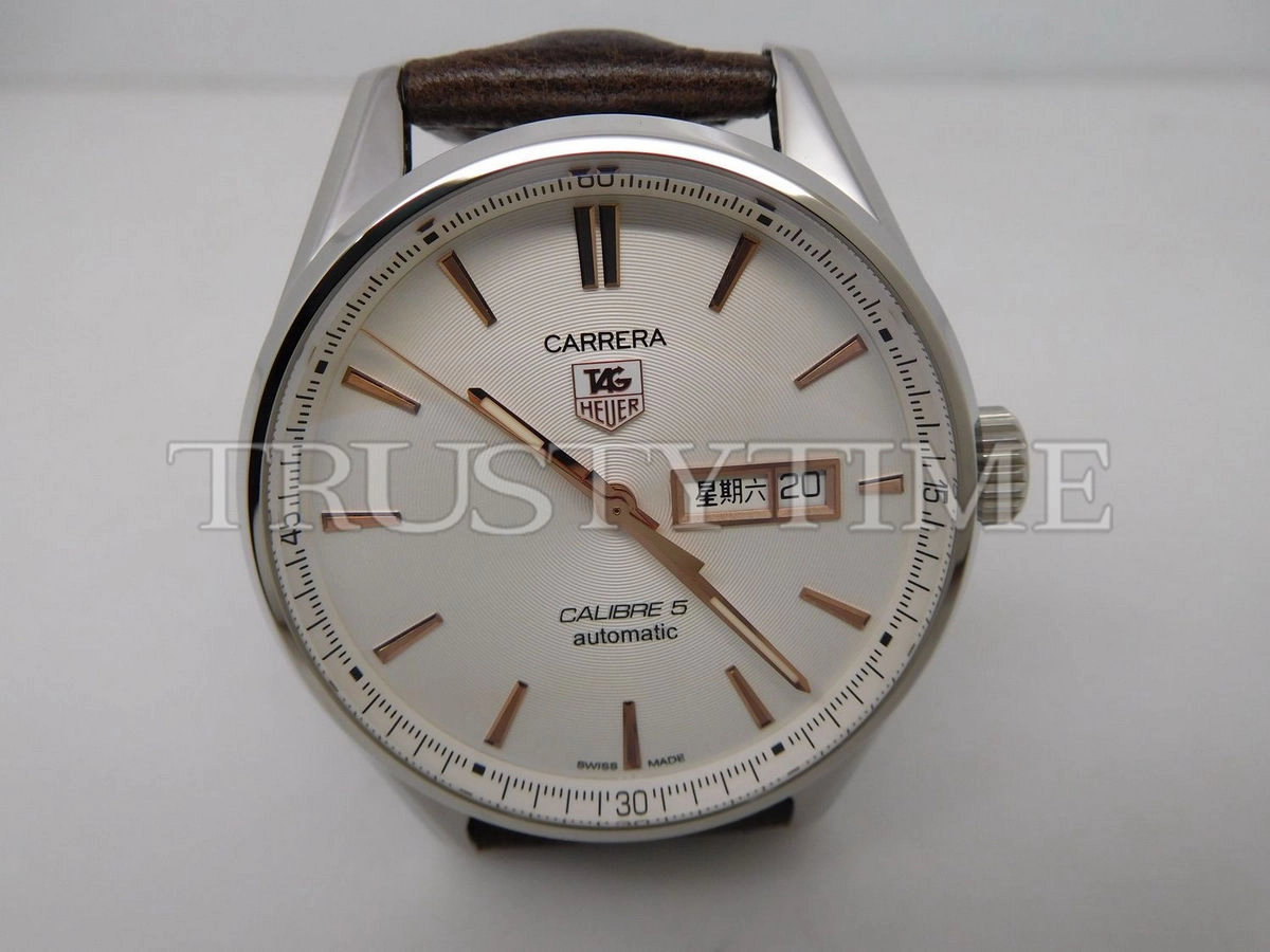 Копия часов Tag Heuer Carrera Calibre 5 Day Date 41mm WAR201D.FC6291 Арт.TG-0435