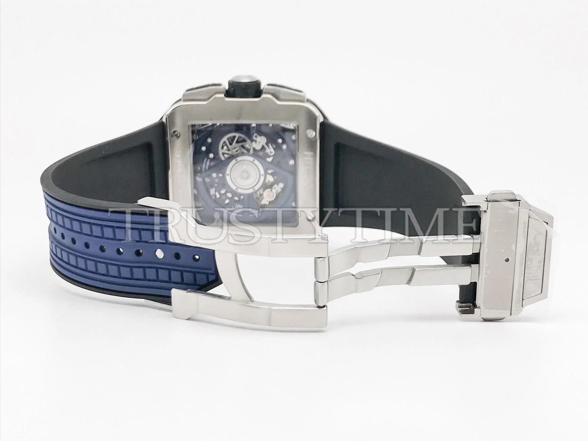 Копия часов Hublot Square Bang Unico Titanium Blue Ceramic 821.NL.5170.RX Арт.HB-1282
