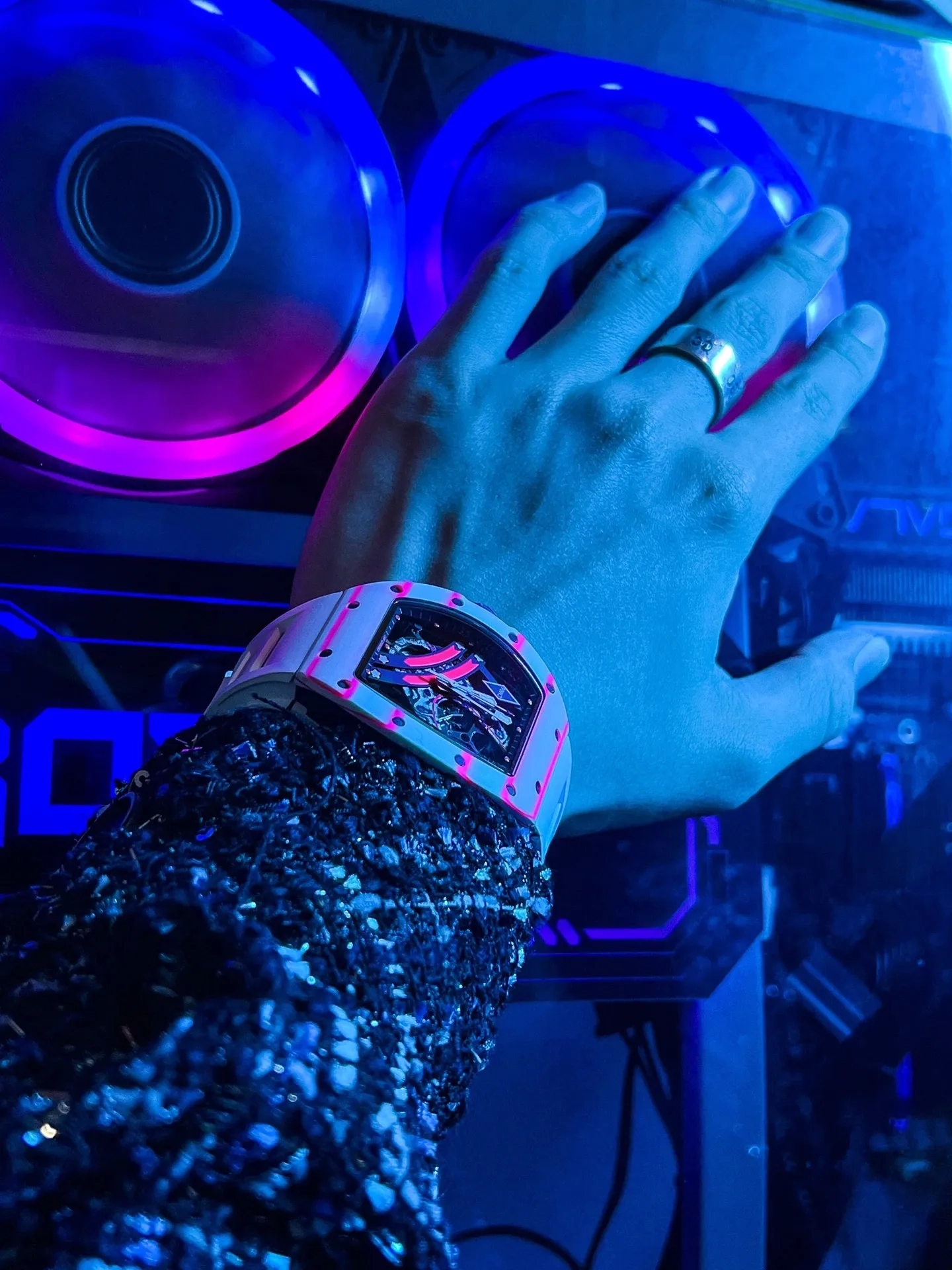 Копия часов CronusArt NTPT Carbon Fiber Watch CM06-P Арт.CA-0404