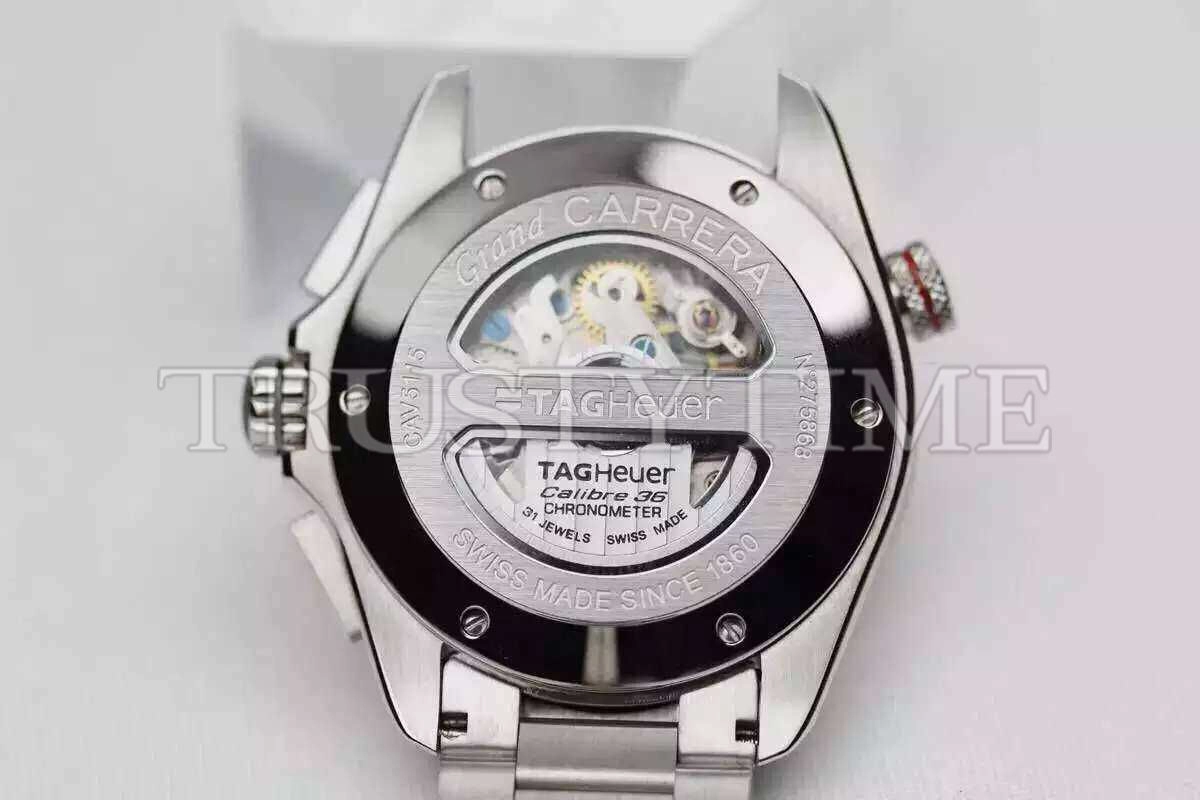 Копия часов Tag Heuer Grand Carrera Calibre 36 RS2 43mm CAV5115.BA0902 Арт.TG-0313