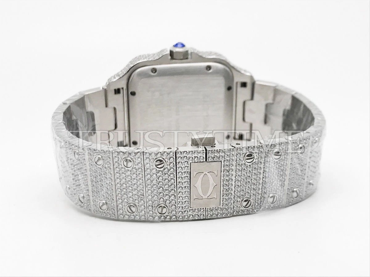 Копия часов Cartier Santos De Cartier 40 WSSA0018 Diamonds Арт.CR-0926