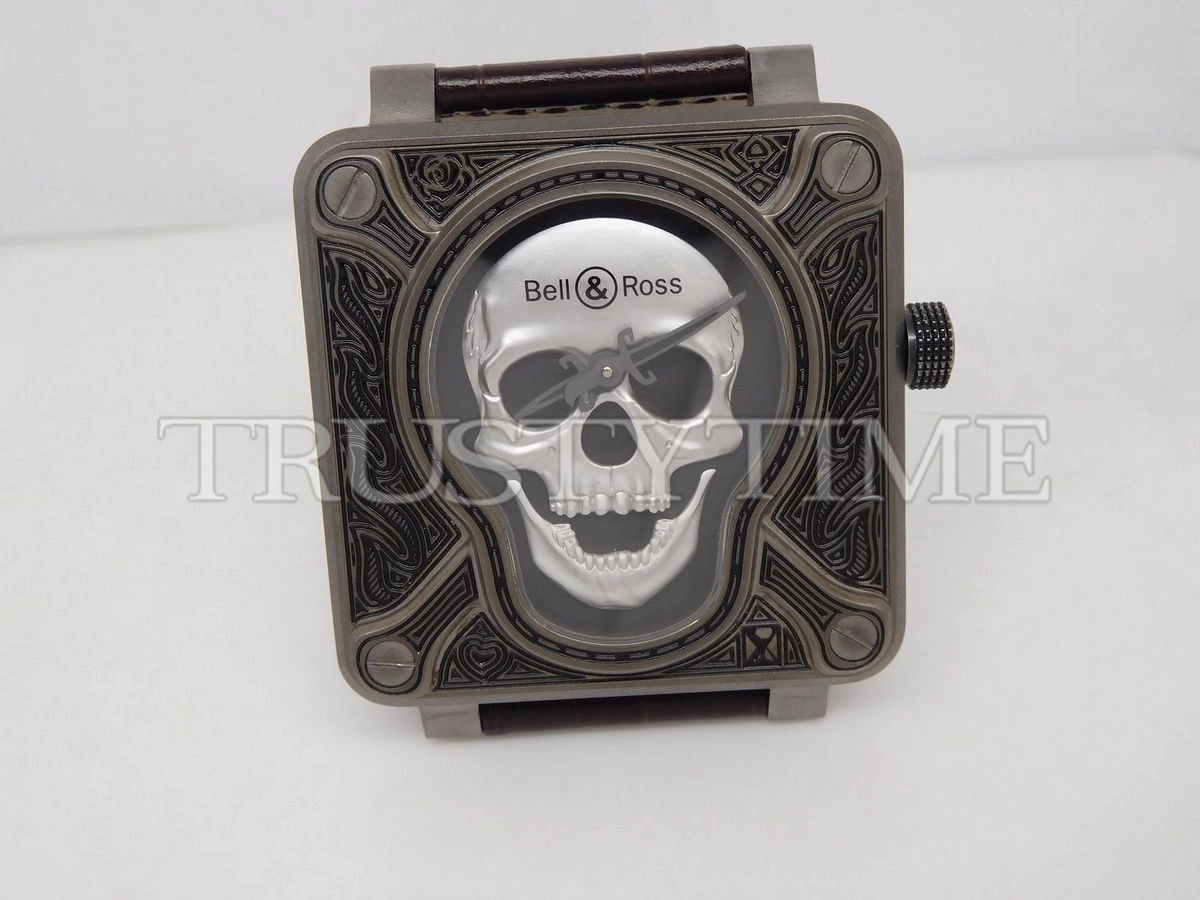 Копия часов Bell & Ross BR 01 Skull Burning BR0192-SKULL-BURN Арт.BR-0194