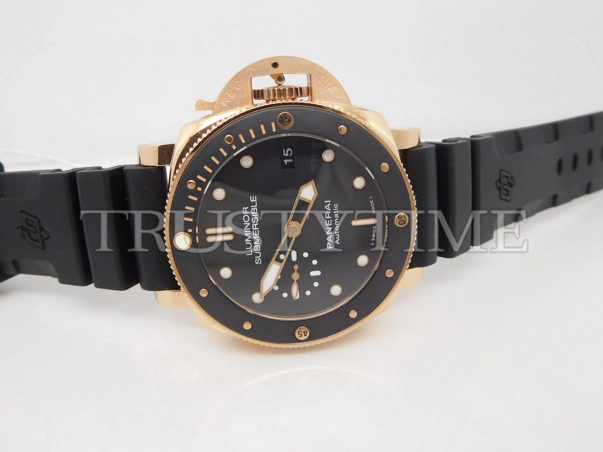 Копия часов Panerai Luminor Submersible 1950 3 Days Automatic Oro Rosso 42mm PAM00684 Арт.PN-0757