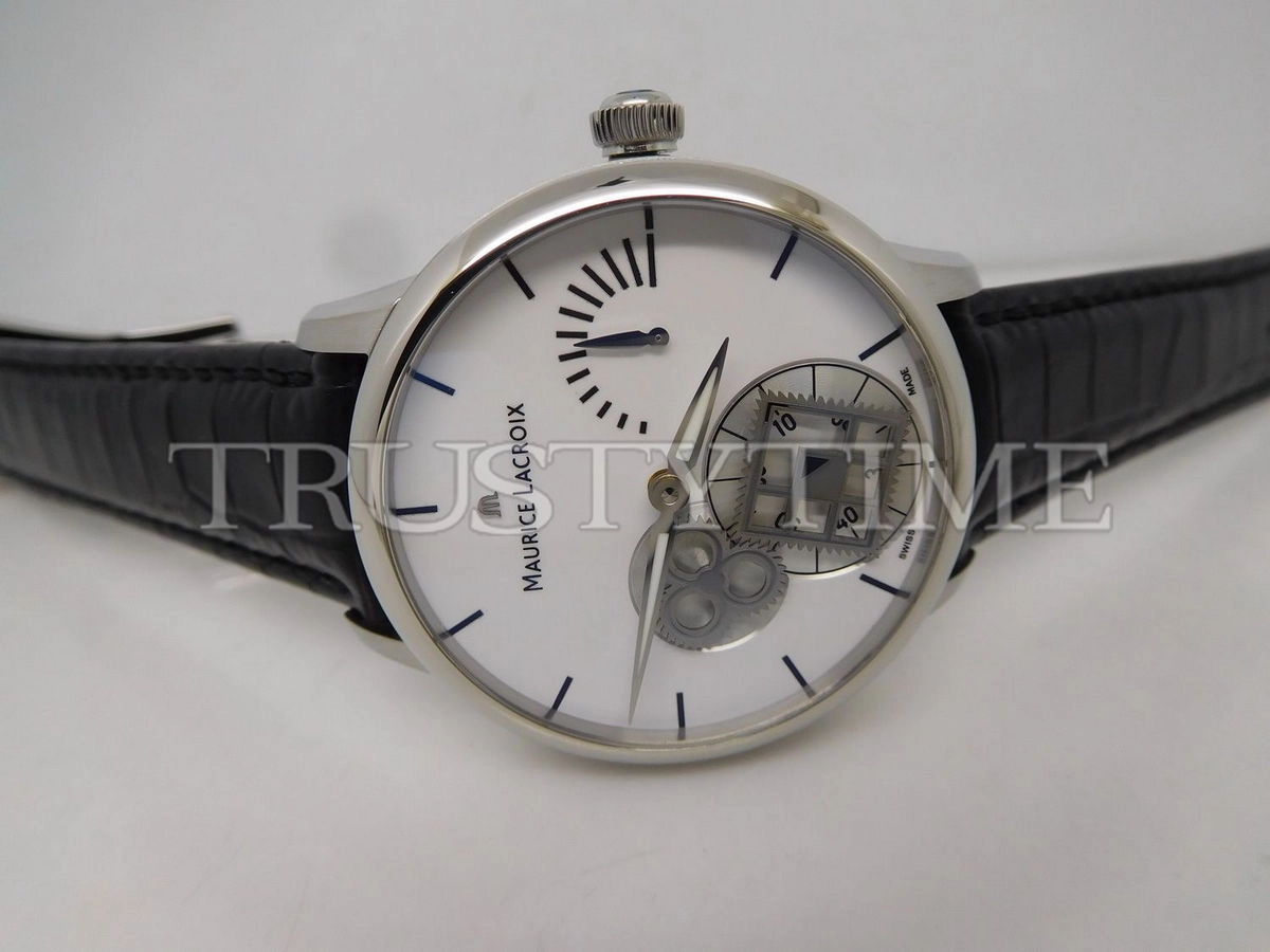 Копия часов Maurice Lacroix Masterpiece Roue Carrée Seconde 43mm MP7158-SS001-101-1 Арт.ML-0710