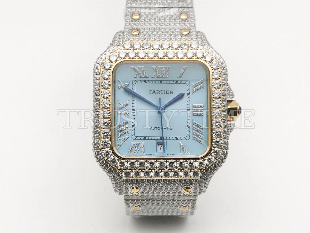 Копия часов Cartier Santos De Cartier 40 W2SA0009 Diamonds Арт.CR-0936