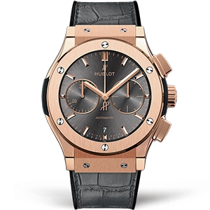 Копия часов Hublot Classic Fusion Chronograph King Gold 45mm 521.OX.7081.LR Арт.HB-0929