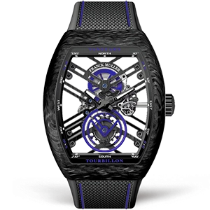 Копия часов Franck Muller Vanguard Tourbillon V45-T-SQT-CARBON-BL Арт.FM-0696