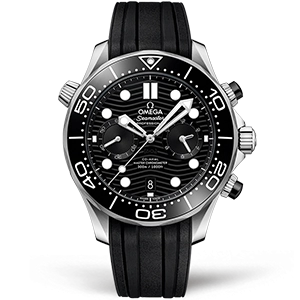 Копия часов Omega Seamaster Diver 300m Co‑Axial Master Chronometer Chronograph 44mm 210.32.44.51.01.001 Арт.OM-0828